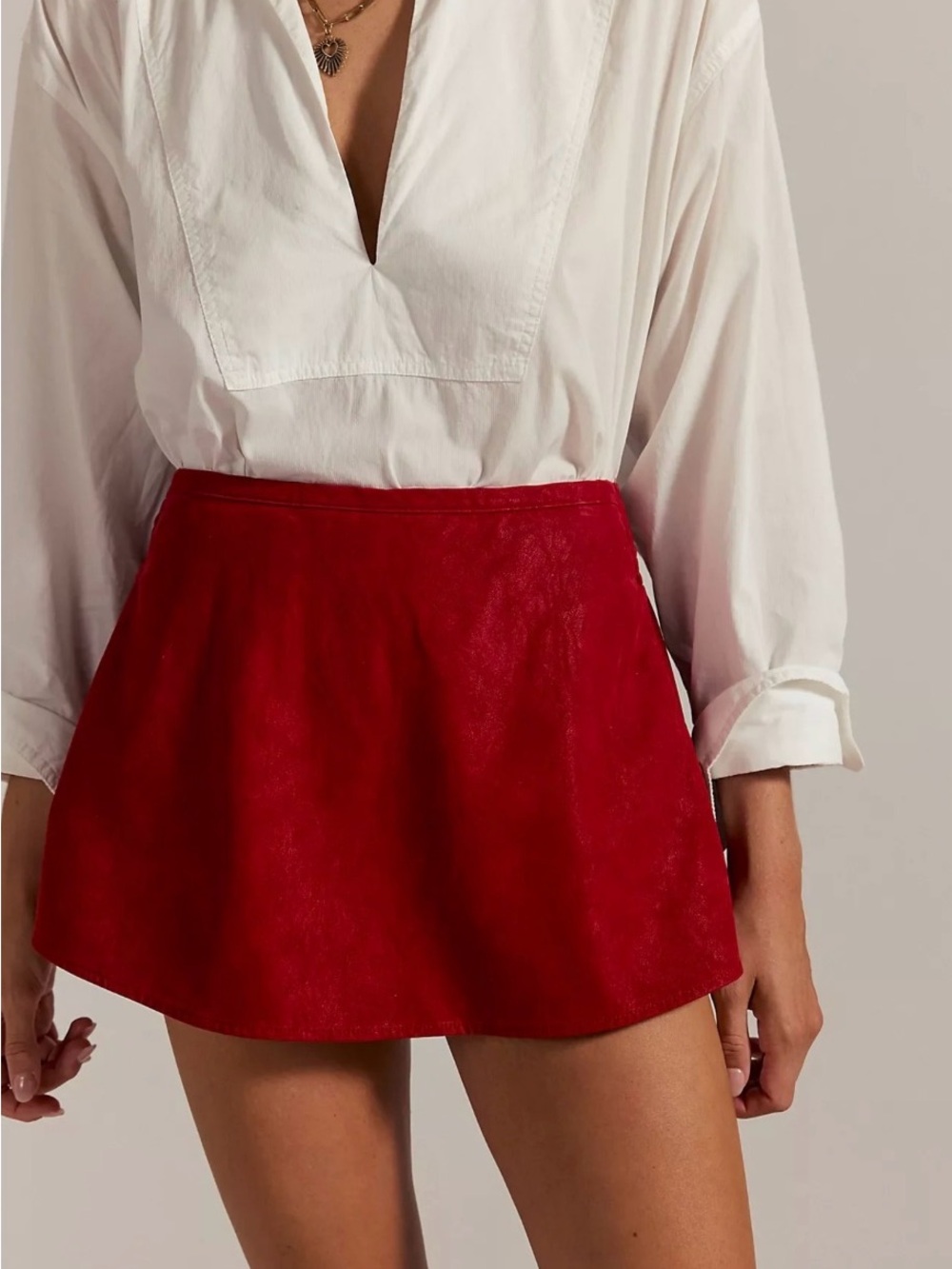 Mini suede We the Free skort